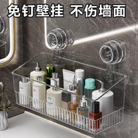 No-Drill Wall-Mounted Bathroom Shelf for Toilet Vanity Storage