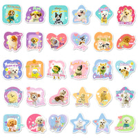 60-Sheet Cute Pet Emoji Graffiti Stickers for Kids' DIY, Phone Cases, Luggage