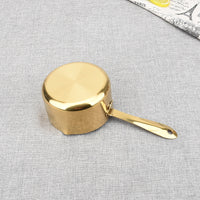 Thickened Rose Gold Saucepan with Scale for Baby Food, Butter Melting, and Oil Heating