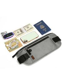 RFID Blocking Waterproof Travel Waist Bag for Phone, Passport & Documents