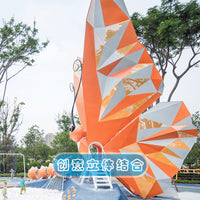 Outdoor Kids Playground Stainless Steel Slide and Wooden Climbing Frame Combination for Kindergarten and Community
