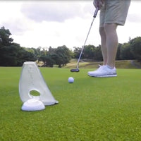 Portable Foldable Golf Putting Trainer Practice Aid with Hole Cup