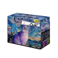 Sewing Machine Dust Cover with Cute Cat Pattern and Storage Pockets