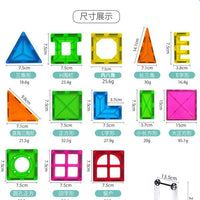 Magnetic Tiles Building Blocks Set for Kids, Diamond Surface, Educational Toy for Brain Development