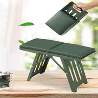 Portable Folding Stool for Outdoor and Indoor Use, Metal Frame, Kids and Adults, Fishing and Travel