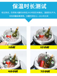 Large Capacity Insulated Food Delivery Bag, Thickened Waterproof Cooler for Hot and Cold Food