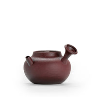 Japanese Wabi-Sabi Style Side Handle Teapot, Coarse Pottery Zisha Clay for Kung Fu Tea Ceremony, Home Use with Ball Hole Filter
