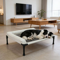 Elevated Breathable Mesh Pet Bed for Cats and Dogs, Detachable Washable, Moisture-Proof, for Medium to Large Pets