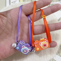 Dollhouse Miniature Camera with Ribbon for OB11 Dolls