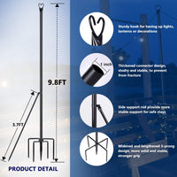 25MM Detachable Garden String Light Poles for Wedding and Outdoor Decor