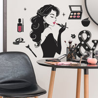 Creative Beauty Silhouette Wall Decal for Home Decor