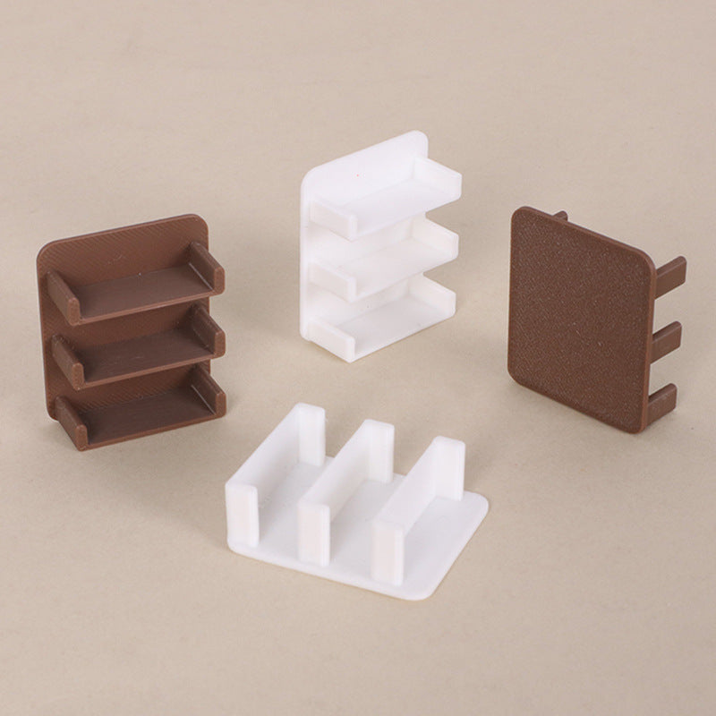 Dollhouse Miniature Bathroom Wall Shelf for Toiletries Toothbrush Storage