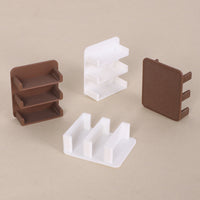 Dollhouse Miniature Bathroom Wall Shelf for Toiletries Toothbrush Storage