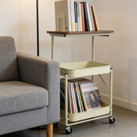 No-Assembly Rolling Storage Cart for Home, Dorm, Kitchen, and Bedroom - Multi-purpose Utility Trolley