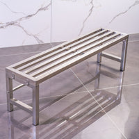 Stainless Steel Single-Tier Plant Stand for Indoor and Outdoor Use