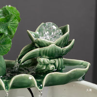 Miniature Tabletop Fountain Ornament for Fish Tank and Garden Landscaping