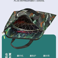 Portable Thickened Fishing Bag Multi-functional Foldable Handbag Waterproof Fishing Tackle Storage for Outdoor Fishing