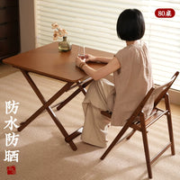 Portable Bamboo Folding Table for Outdoor Picnic Camping and Home Use