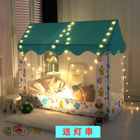 Kids' Playhouse Tent Bed Canopy with Three Openings for Boys and Girls