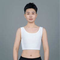 Breathable Chest Binder for Large Busts, Short-Style Sports Bra for Cosplay and Compression
