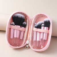 10-Piece Mini Makeup Brush Set with Crystal Handle, Portable Foundation & Eyeshadow Brushes for Travel