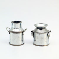 Dollhouse Miniature Metal Milk Jug Garden Decor