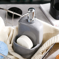 YST Minimalist Ceramic Lotion Dispenser Bottle for Bathroom