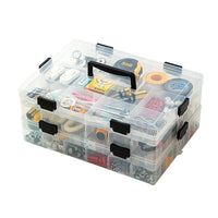 Multi-layer Storage Box with Dividers for Small Parts, Screws, Electronic Components, and Craft Supplies