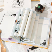 Cute Cartoon Cat Story Series Notebook for Students - High Aesthetic Value Diary