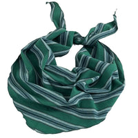 Vintage Striped Cotton Linen Scarf for Women - Neck Warmer, Headband, or Small Kerchief