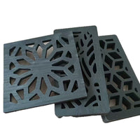 Outdoor Wood Plastic Composite Carved Privacy Screen Panel for Garden Patio