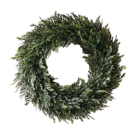 Artificial Cedar Wreath for Front Door & All-Season Home Decor
