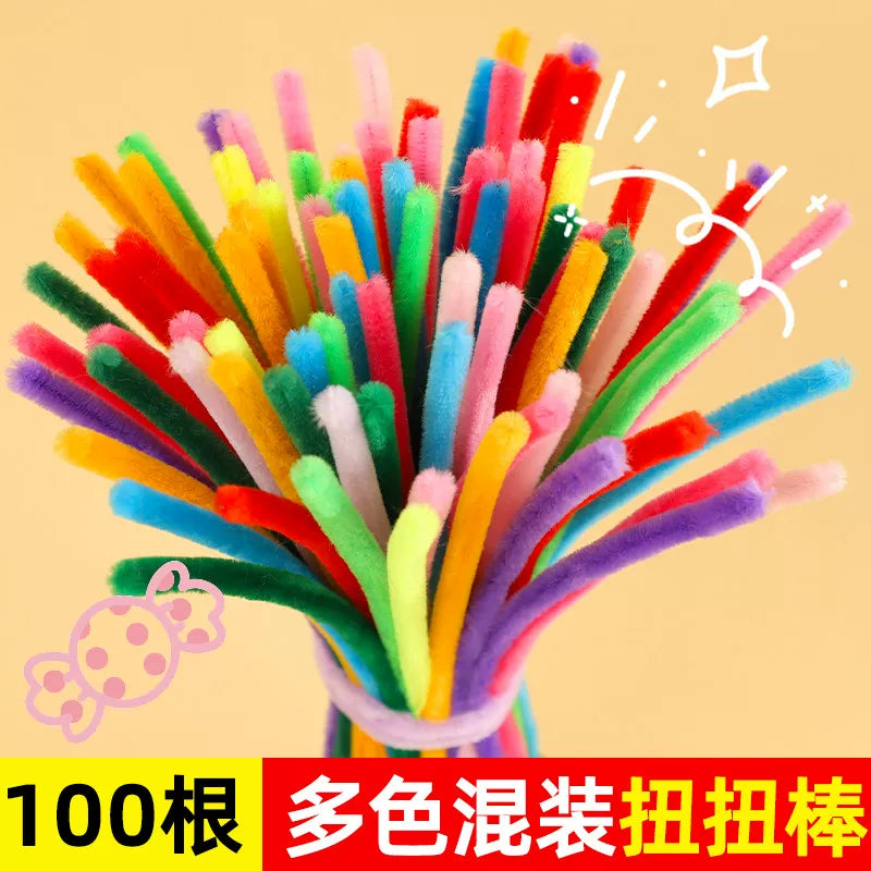DIY Chenille Stem Flower Bouquet Craft Kit for Kids and Adults
