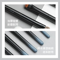 Fisgarfen 5-Piece Pony Hair Eyeshadow Brush Set for Eye Makeup