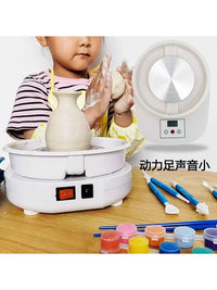 Electric Pottery Wheel Machine for Kids and Students, Ceramic Clay Throwing Machine, Pottery Forming Tool