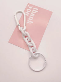 Creative Acrylic Carabiner Chain Keychain for Bags and Car Ornaments