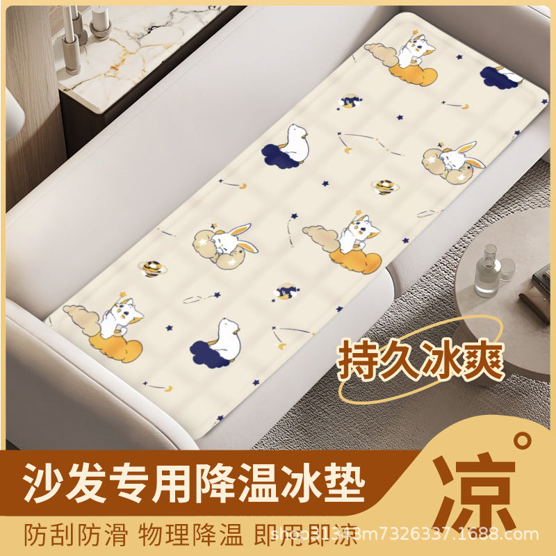 Cooling Gel Mat for Summer Bed and Dorm Use, Water-Free Ice Pad