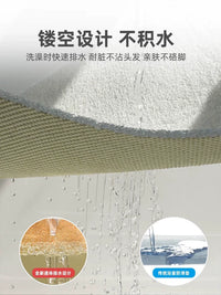 PVC Looped Coil Non-Slip Bath Mat for Shower and Bathroom