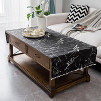 Modern INS Cotton Linen Tablecloth with Pocket Design for Coffee Table and TV Cabinet