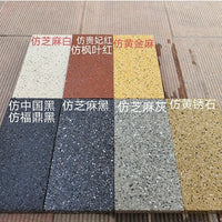 Permeable Stone-Look PC Pavers for Sidewalks and Plazas, Sesame Grey Flamed Finish Concrete Sintered Brick