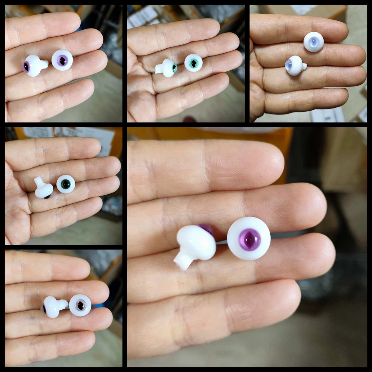 Cat Eye Anime Soft Clay 12MM BJD Doll Glass Eyeballs