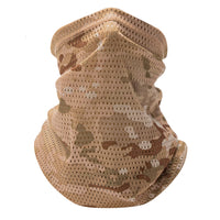 Summer Cycling Mesh Sun Protection Face Mask for Men, UV Protection, Breathable Neck Gaiter for Fishing and Riding