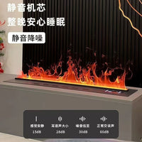 3D Flame Effect Fireplace Humidifier with Remote Control and Touch Screen