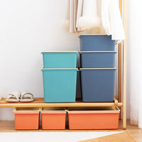 Desktop Multi-layer Storage Box with Lid - Dustproof Large Capacity Organizer for Living Room & Kitchen