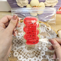 Slow Rebound Scented Watermelon Star Strip Squeeze Toy, Super Soft Cheese Watermelon Star Cream Strip Fidget Toy for Stress Relief