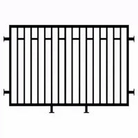 Wrought Iron Fence Panel for Garden Villa Wall Security and Anti-Climb Protection