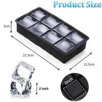 Hot Selling 8-Grid Ice Cube Tray Food Grade Low Temperature Resistant Quick Release with Lid Stackable Anti-Odor for Home Use