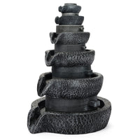 Miniature Resin Millstone Fountain Ornament for Garden and Balcony Decor