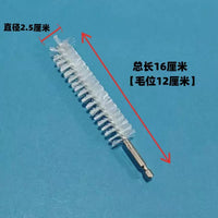 Round Plastic Bristle Pipe Cleaning Brush Head for Electric Drills
