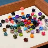 Hand-Woven Pineapple Knot DIY Coil Buttons for Lanyards and Necklaces (100-Pack)